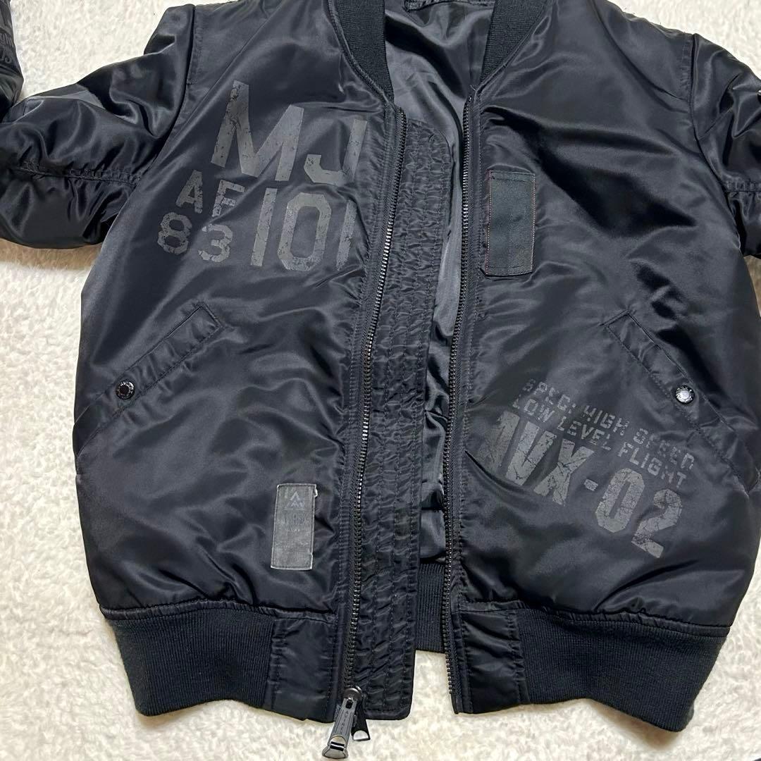 AVIREX MJ-101リバイバル MA-1 フライトジャケット レア 黒 L