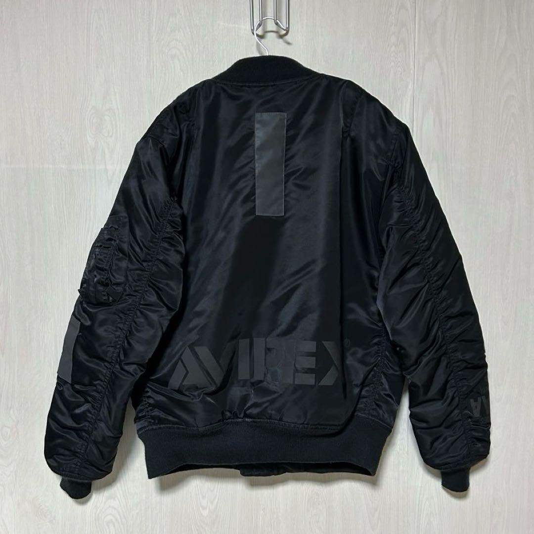 AVIREX MJ-101リバイバル MA-1 フライトジャケット レア 黒 L