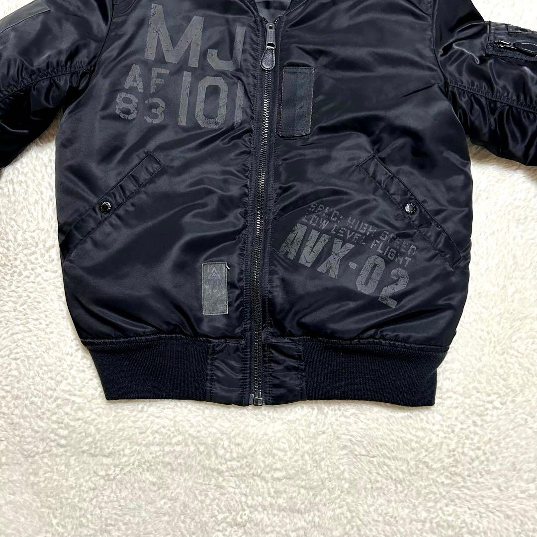 AVIREX MJ-101リバイバル MA-1 フライトジャケット レア 黒 L