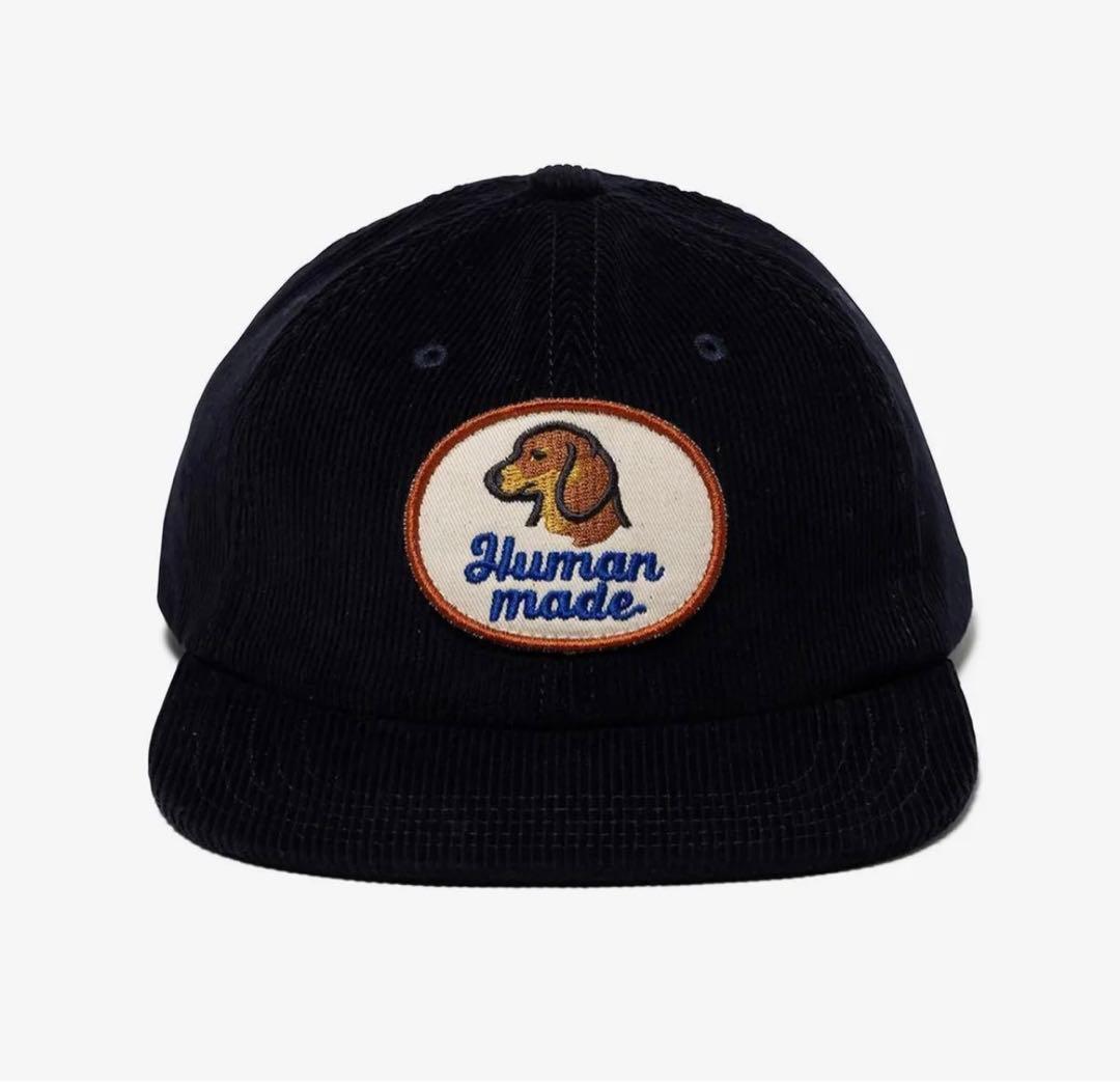 【美品】HUMAN MADE 6PANEL CORDUROY CAPネイビー