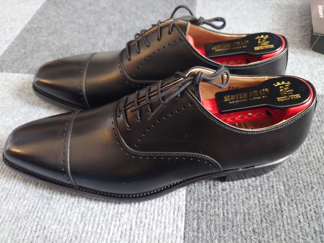 SCOTCH GRAIN ベルオムドレスシューズ 756 ブラック 25.0cm