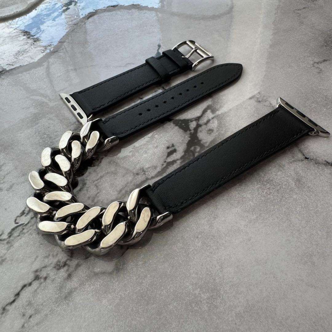 2555 ほぼ未使用　Apple Watch エルメス　グルメットメタル　二重