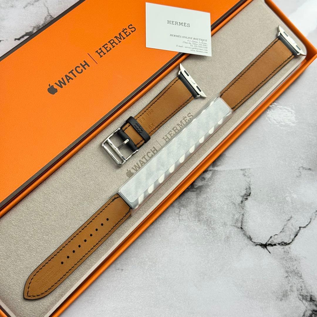 2555 ほぼ未使用　Apple Watch エルメス　グルメットメタル　二重