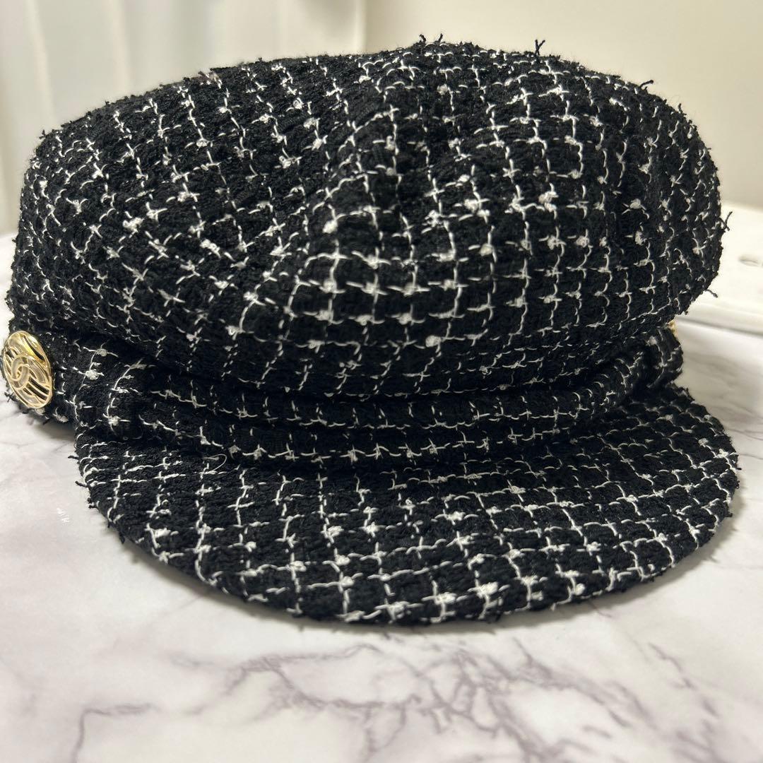 【未使用】CHANEL シャネル⭐︎キャスケット　帽子　ツイード
