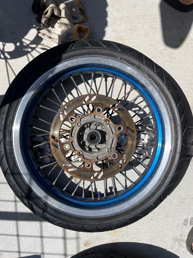 カワサキklx250 （Dトラッカー250）前後タイヤホイールセット