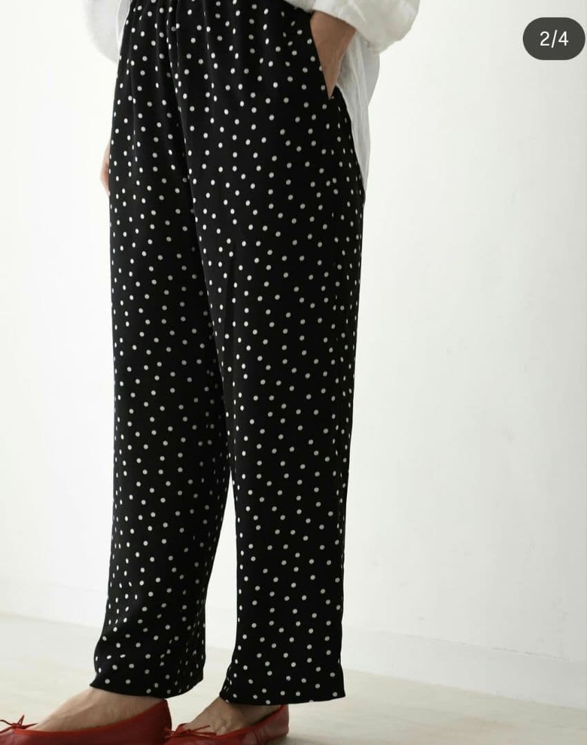 ※専用Cross＆Cloth Polkadotprintstraighpants
