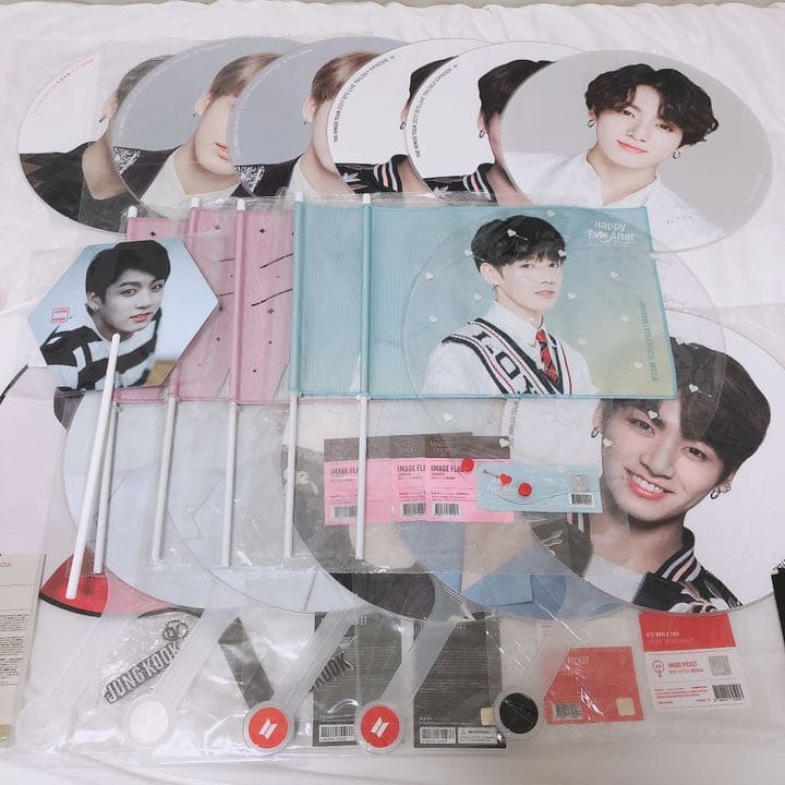 BTS ジョングク 団扇 フラッグ セット 19点+おまけ