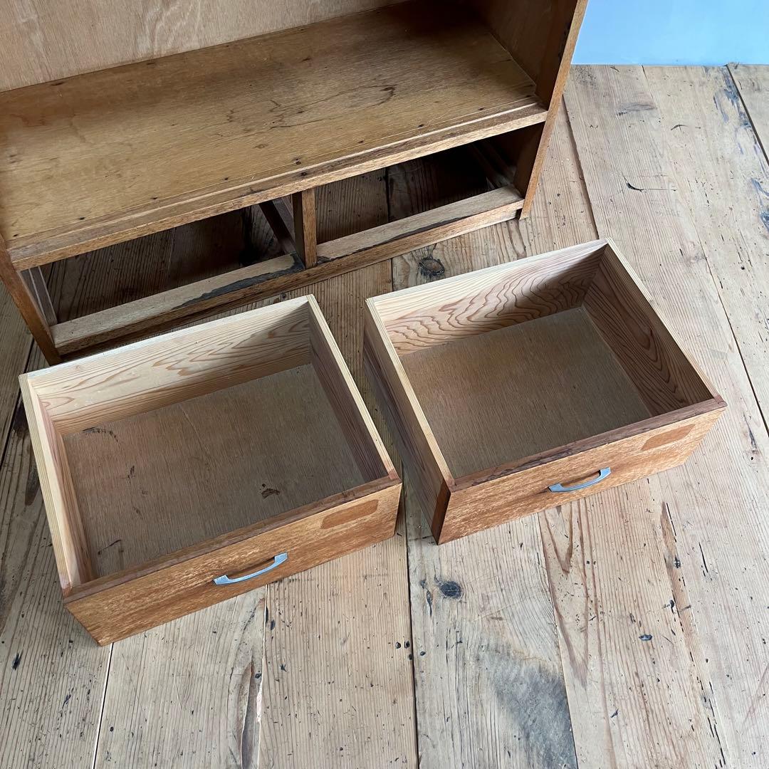 アンティーク オープンラック チェスト 棚 本棚 食器棚 レトロ