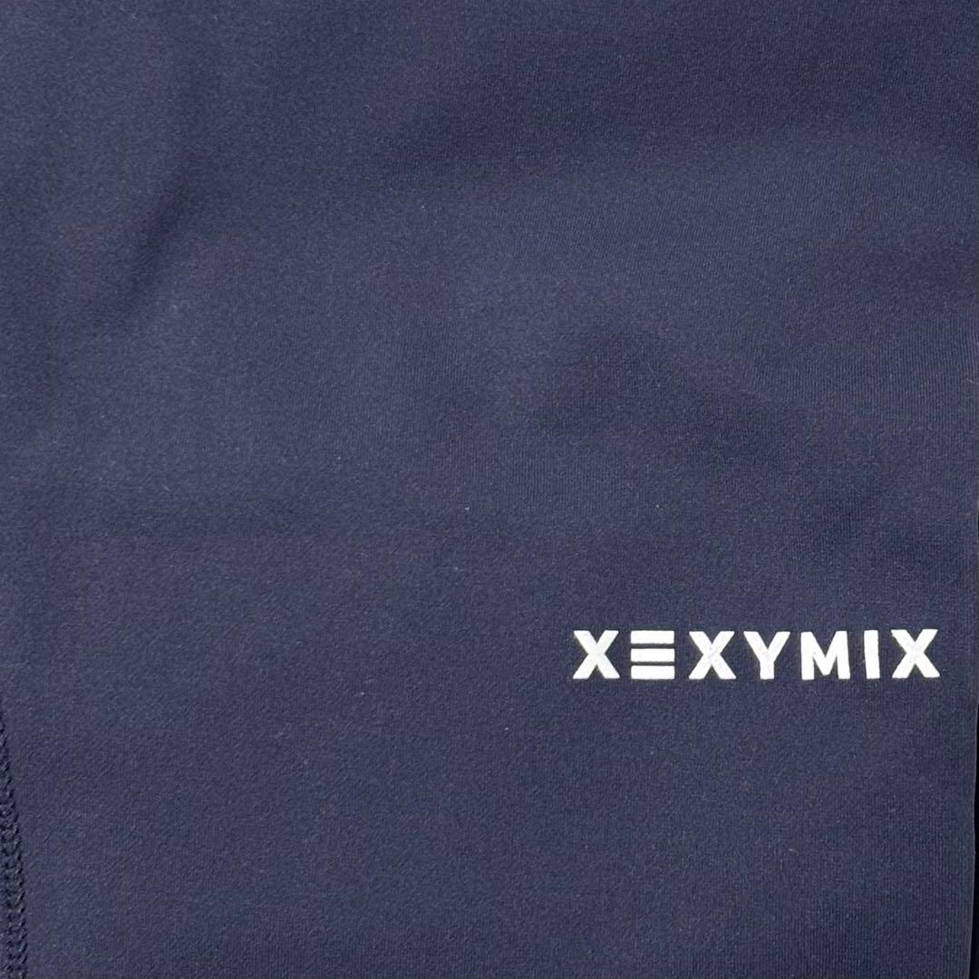 XEXYMIX 裏起毛レギンス9193 モダンネイビー＆ゴーストカーキ　S