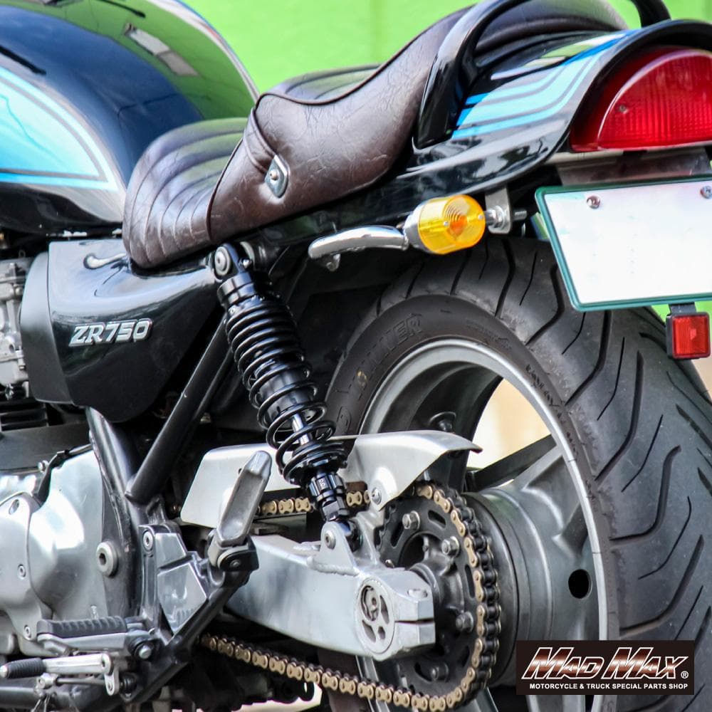 320mm リアサスペンション ローダウン 減衰力調整付き ブラック 2本