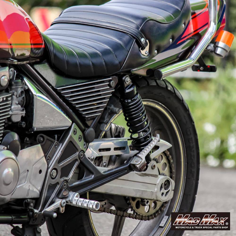 320mm リアサスペンション ローダウン 減衰力調整付き ブラック 2本