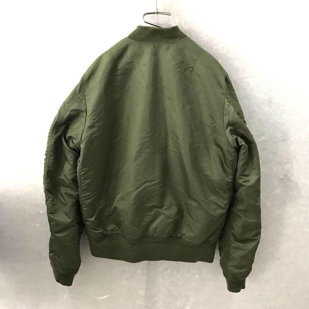 ALPHA MA-1 フライトジャケット 中綿 丈短 カーキ XL