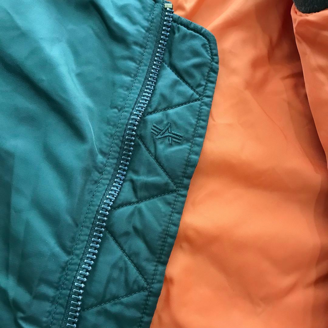 ALPHA MA-1 フライトジャケット 中綿 丈短 カーキ XL