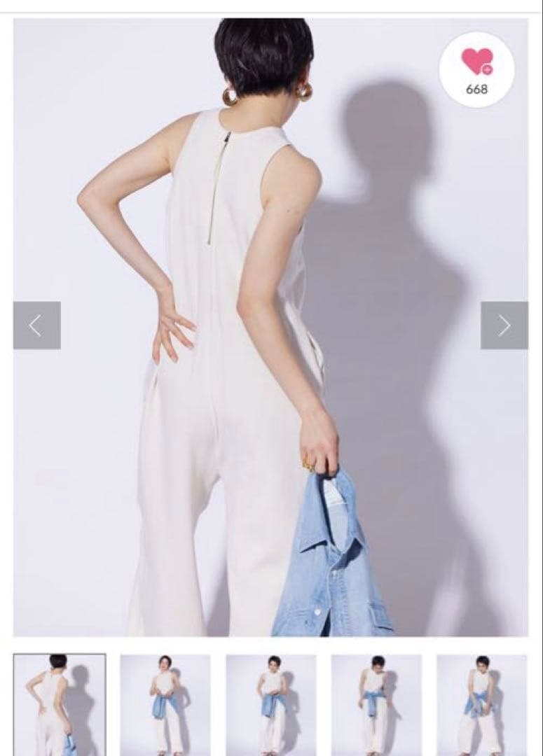 Whim Gazette スウェットアスリーブオールインワン