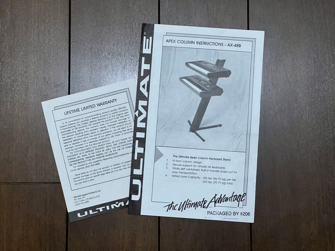 ULTIMATE 折りたたみ式キーボードスタンド AX-48B
