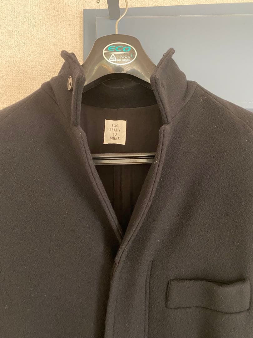 ふ*じ様 soe BaggySleeveLongCoat サイズ1 ブラックウー