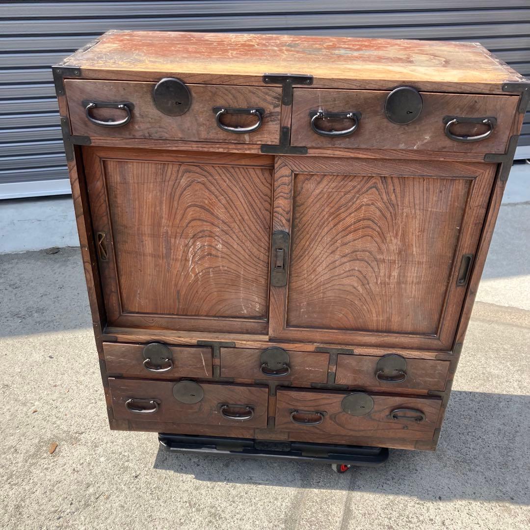昭和レトロ 古家具 仙台箪笥 時代箪笥 4段7杯 引き出し箪笥 アンティーク