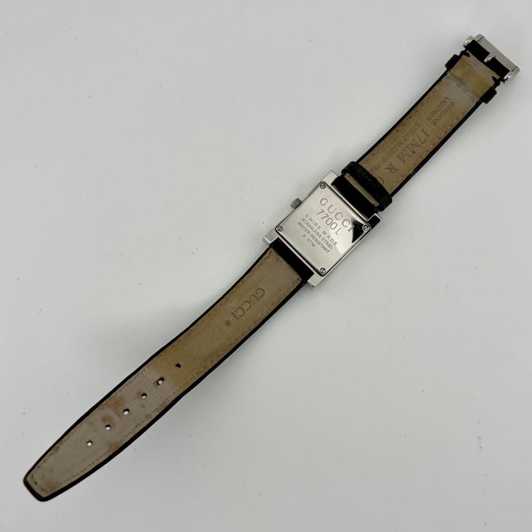 【希少/新品電池/稼働】グッチ 7700L 腕時計 デイト ドレス クォーツ