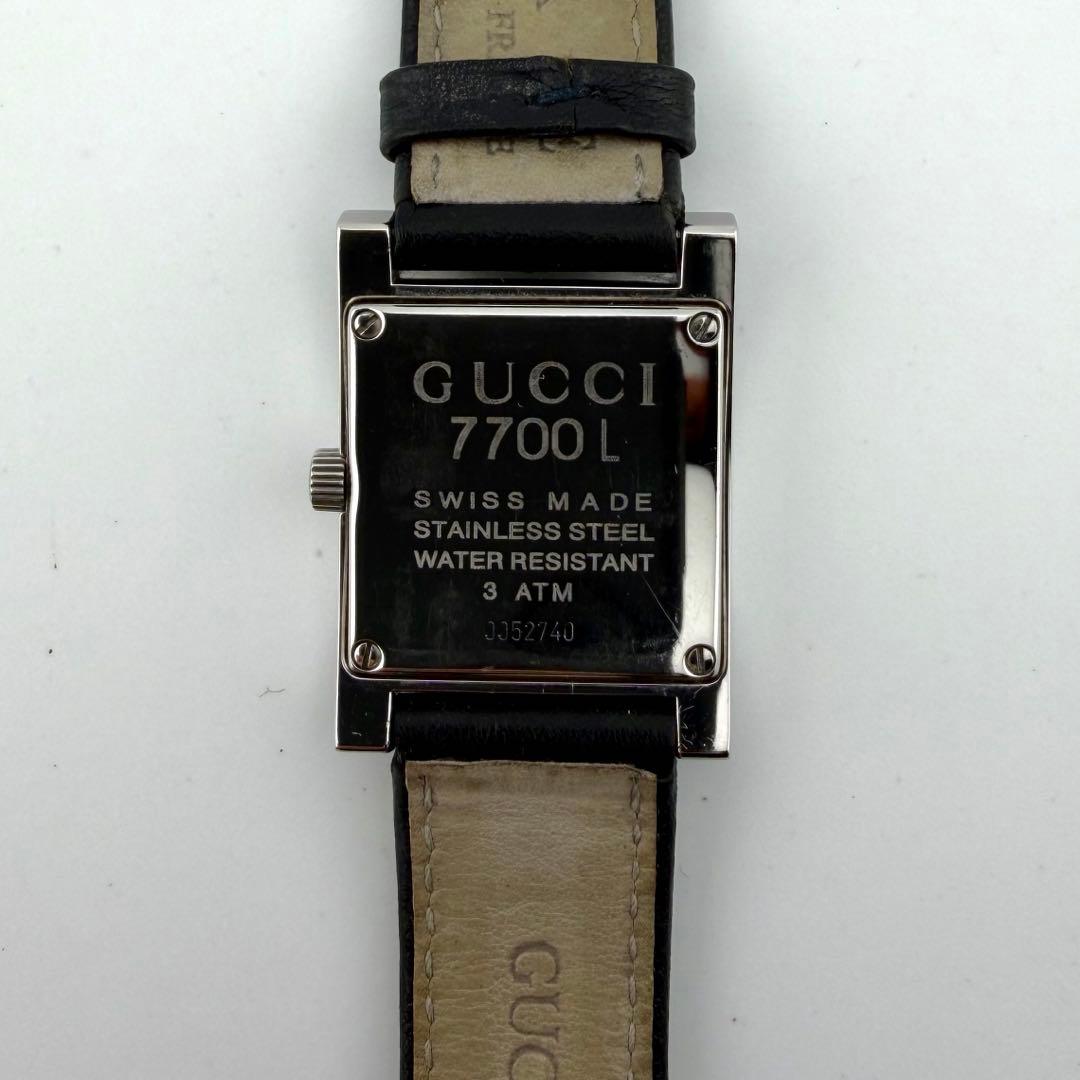 【希少/新品電池/稼働】グッチ 7700L 腕時計 デイト ドレス クォーツ