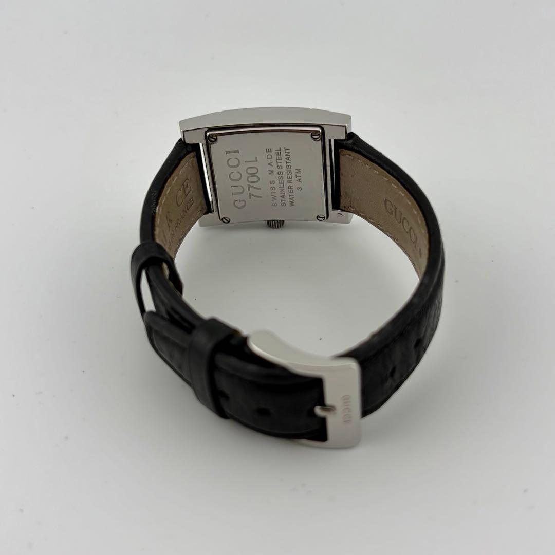 【希少/新品電池/稼働】グッチ 7700L 腕時計 デイト ドレス クォーツ