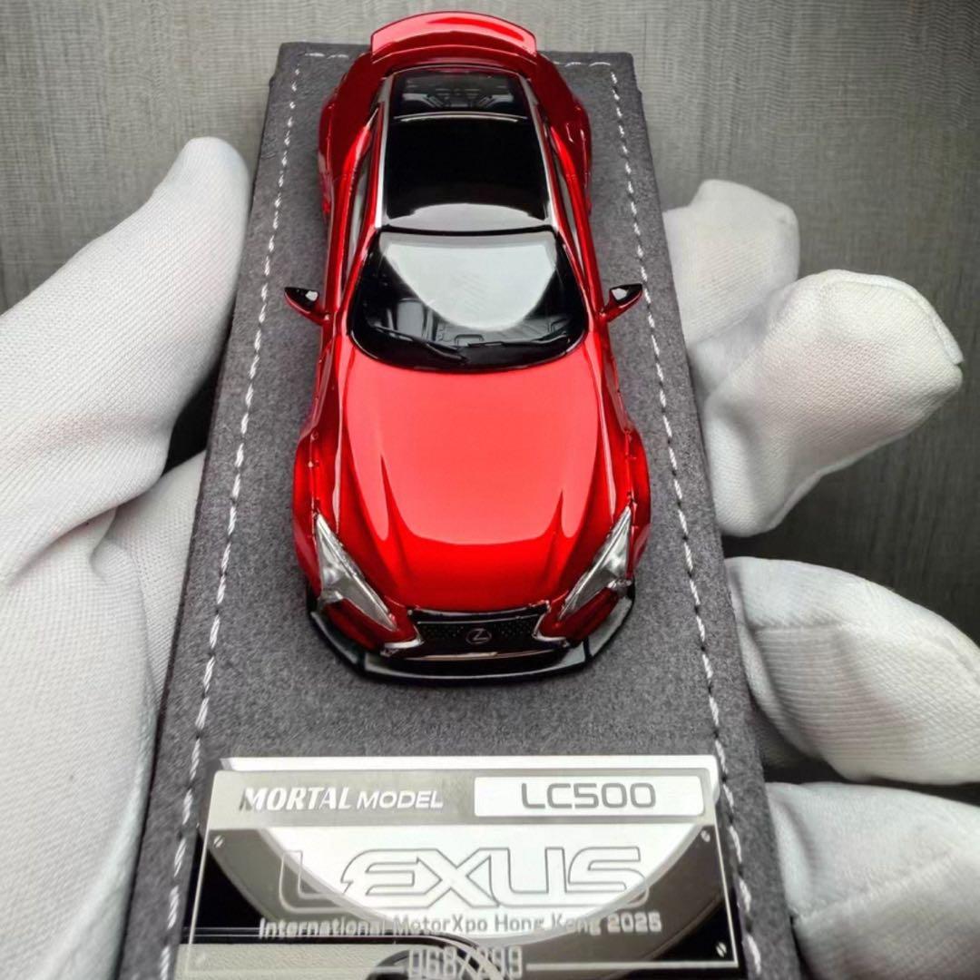 【限定299】Mortal 1/64 レクサス LC500（レッド）