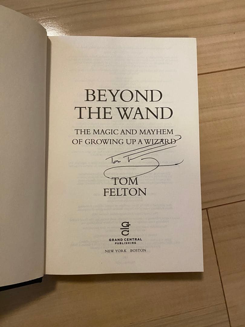 【サイン入り】Beyond the Wand: Tom Felton
