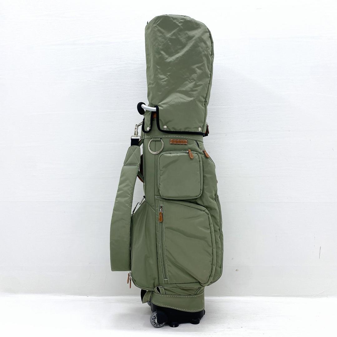 【美品‼】 OOWLS オウルス キャスター付 キャディバッグ ゴルフバッグ