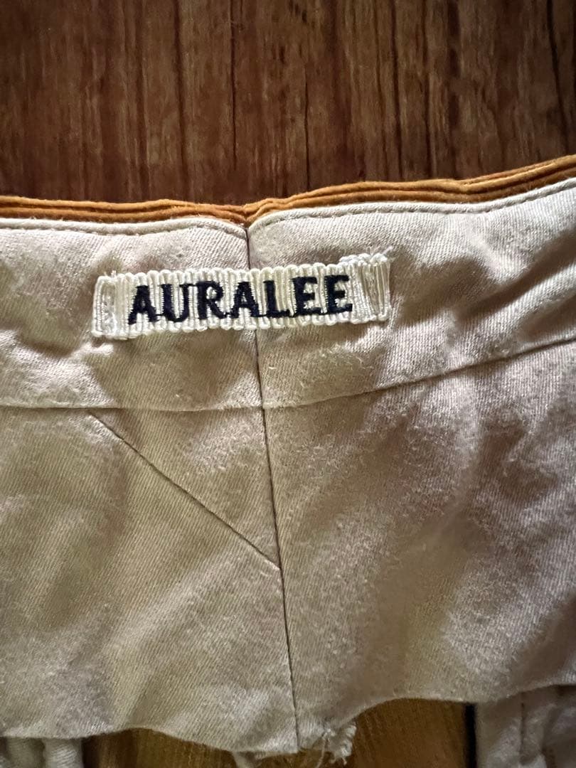 AURALEE オーラリー ウォッシュドコーデュロイスラックス ブラウン