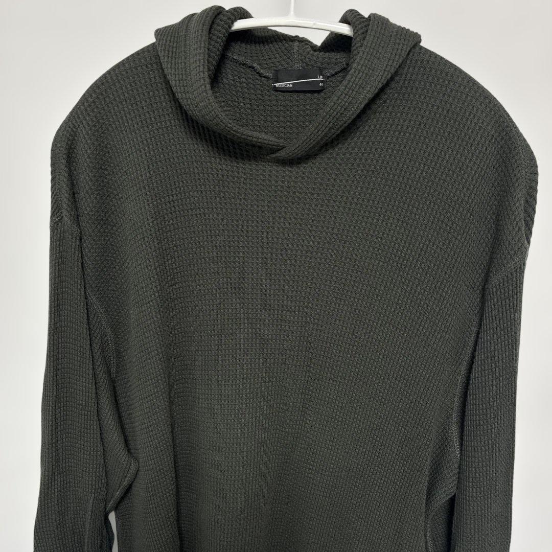 LAD MUSICIAN フード付き サーマルカットソー タグ有り