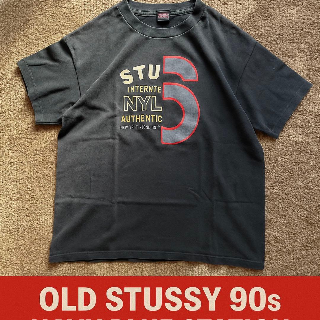 Old STUSSY Tシャツ 90s 紺タグ archive vintage
