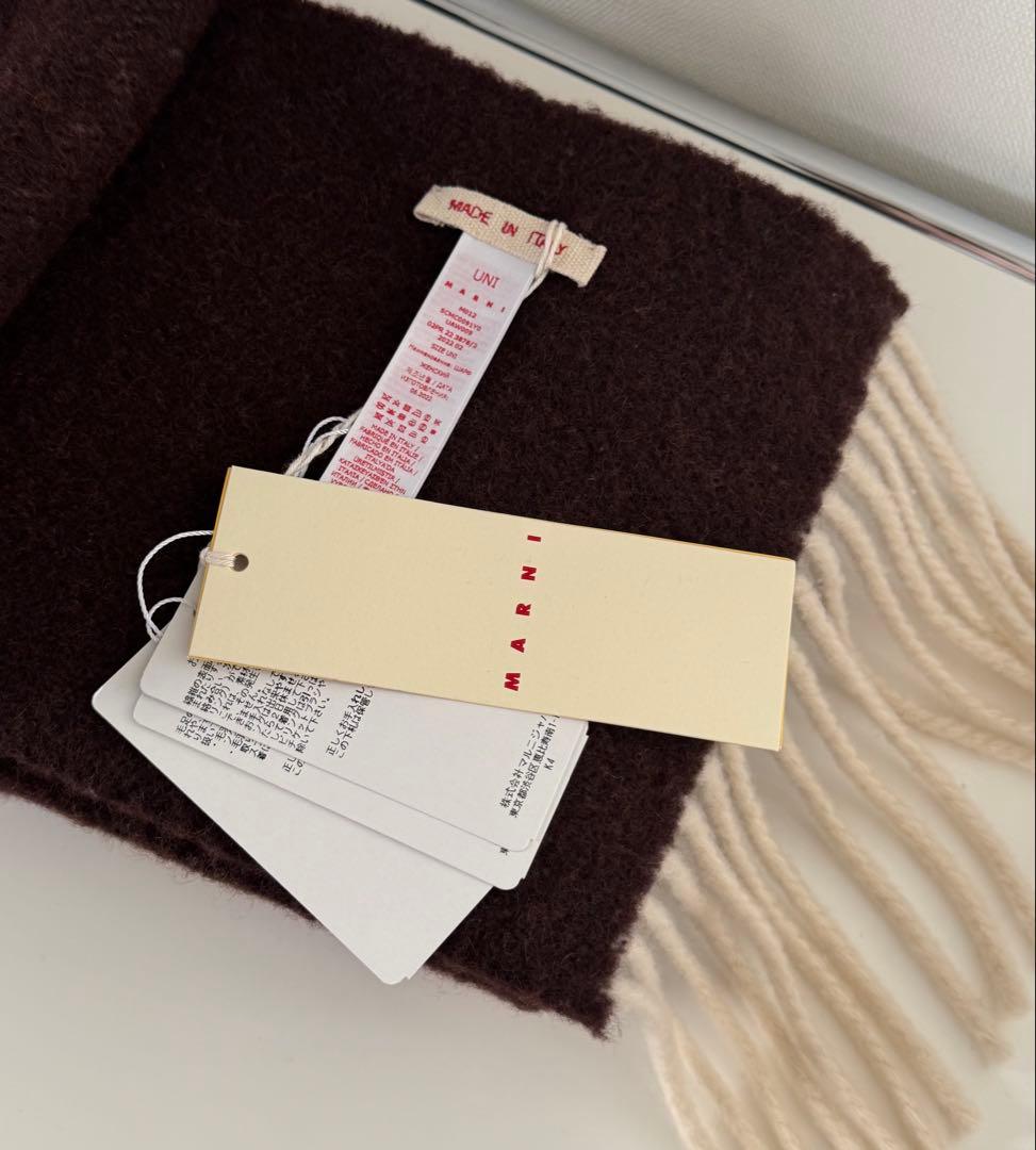 Marni マルニ ブラッシュド ウール マフラー