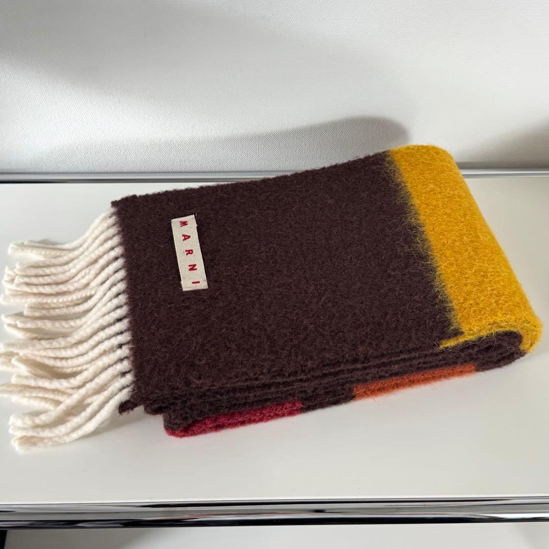 Marni マルニ ブラッシュド ウール マフラー