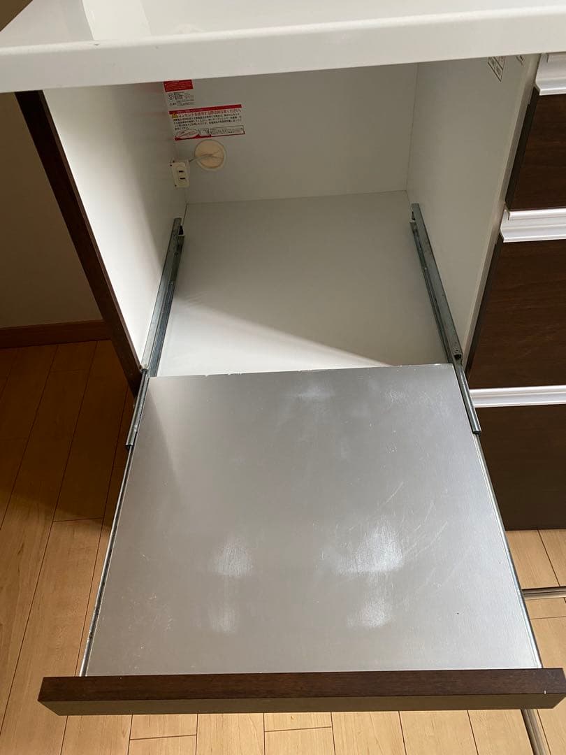 ニトリ キッチンボード ダークブラウン 120センチ