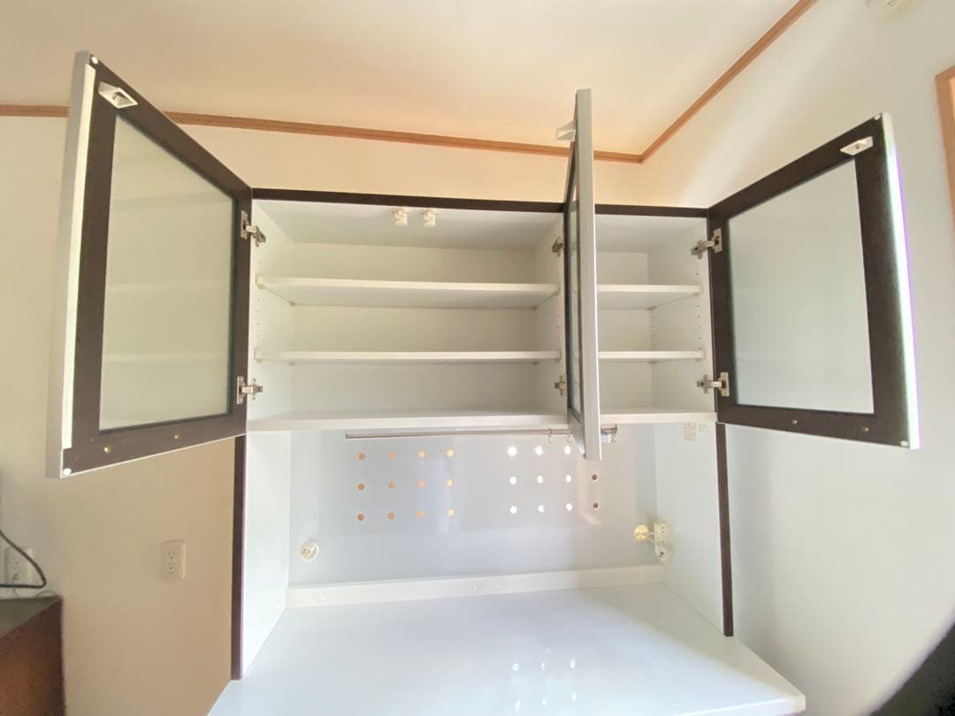 ニトリ キッチンボード ダークブラウン 120センチ