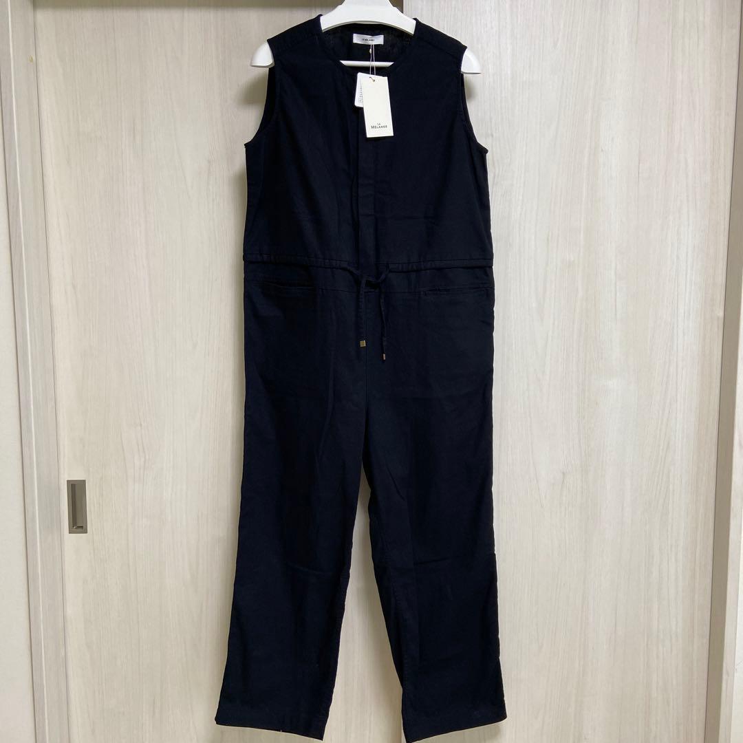 LEMLELANGE ウエストドロスト付きオールインワン ブラック　新品タグ付き