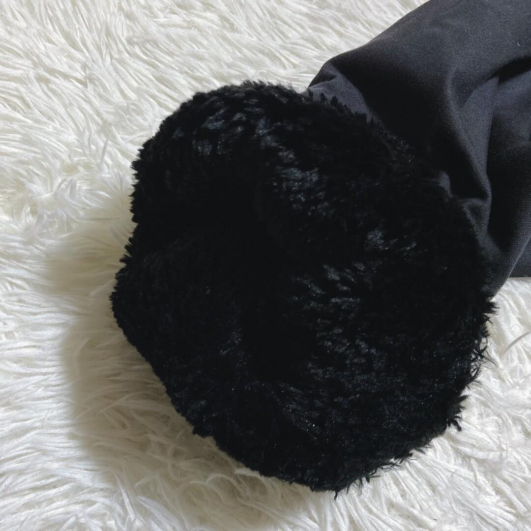 クリスチャンディオール　キルティング　ファーコート　ロング　袖ファー　ブラック