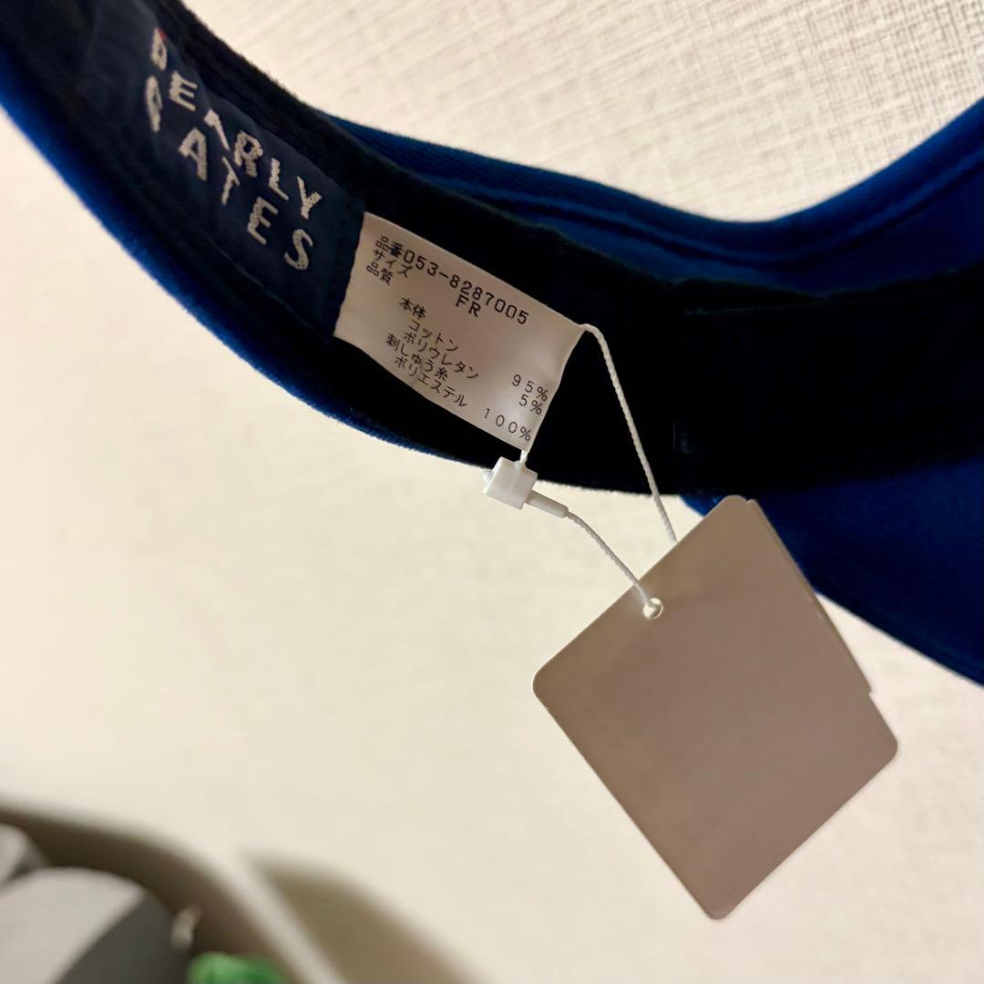 PEARLY GATES 裏起毛星柄 ジップアップジャケット＋サンバイザー2点