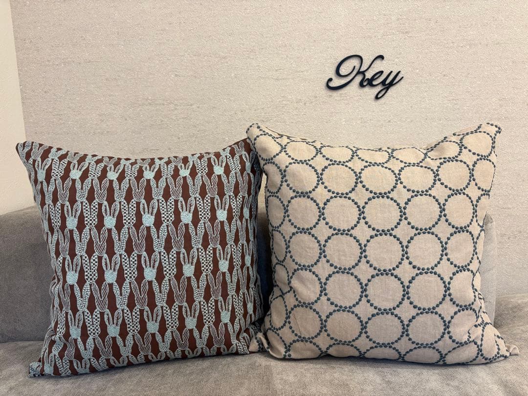 ミナペルホネン　ハンドメイド　クッションカバー★pomppia brown