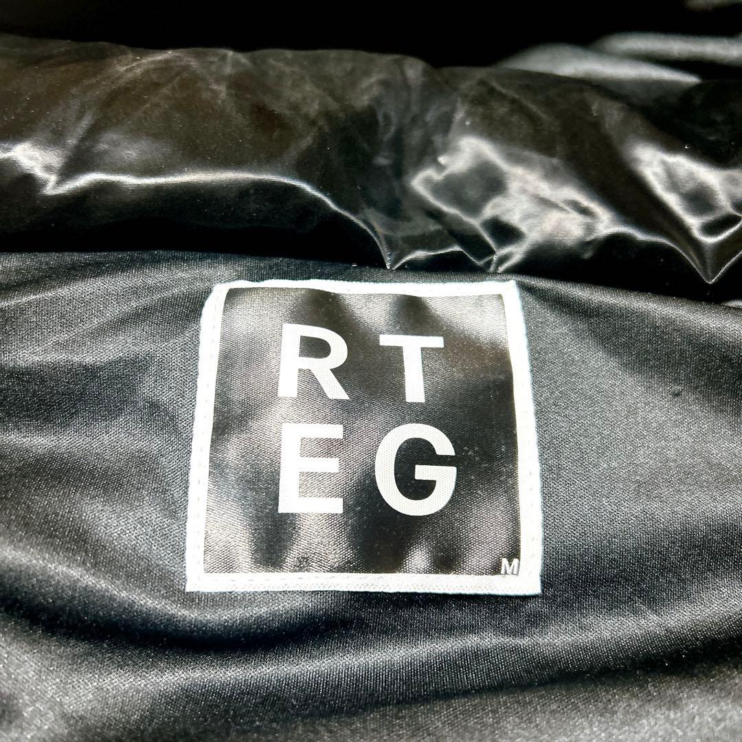 本日限定価格‼️adamsJUGGLER ダウンベスト 黒 光沢 人気 刺繍ロゴ