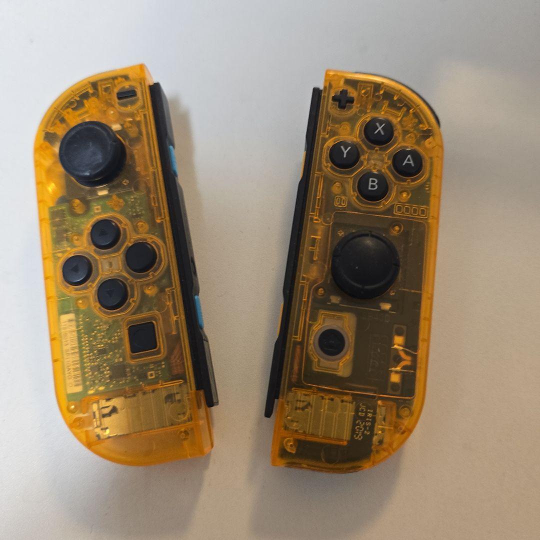 d*3様 【ジャンク品】Nintendo Switch 本体 透明ジョイコン バ