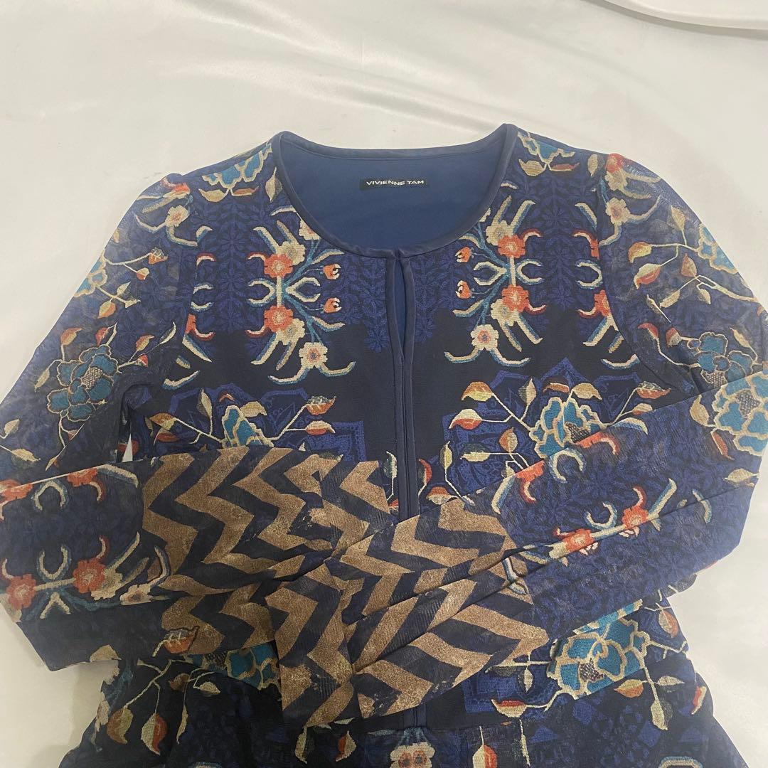 VIVIENNE TAM ヴィヴィアンタム　ワンピース　42サイズ　花柄　日本製