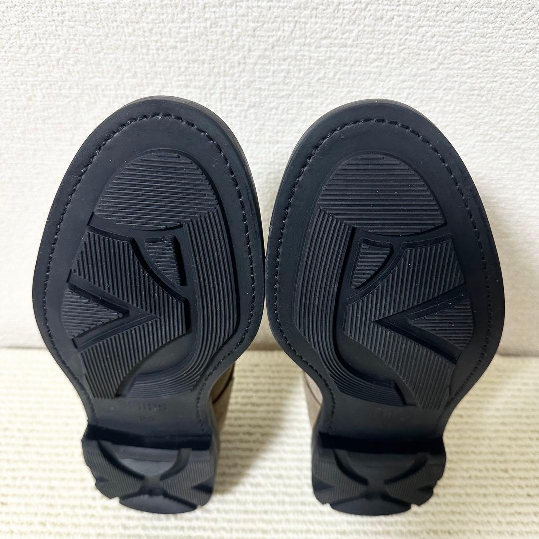 SHIPS ノルウェージャン Uチップ シューズ スエード カーキ レザー