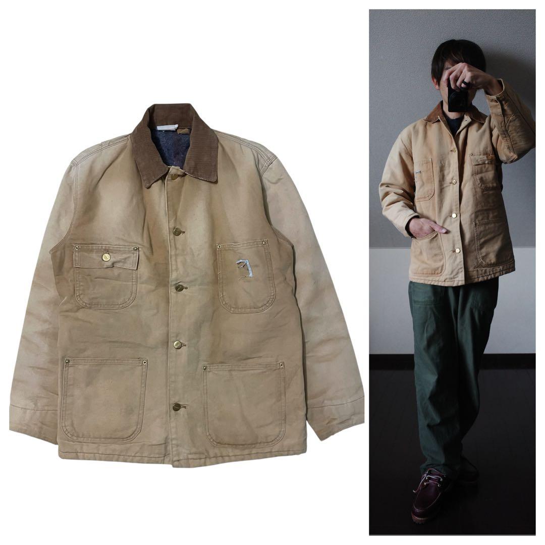 CarharttカーハートチョアコートダックジャケットブランケットUSAフェード