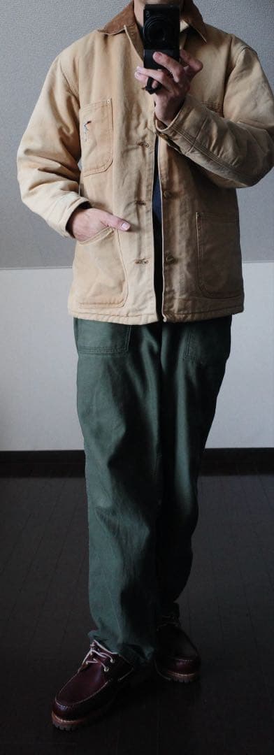 CarharttカーハートチョアコートダックジャケットブランケットUSAフェード