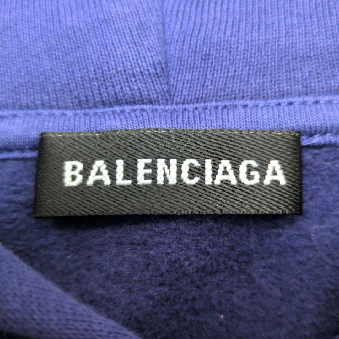 【美品】バレンシアガ　キャンペーンロゴ　パーカー　プルオーバー　長袖　スウェット