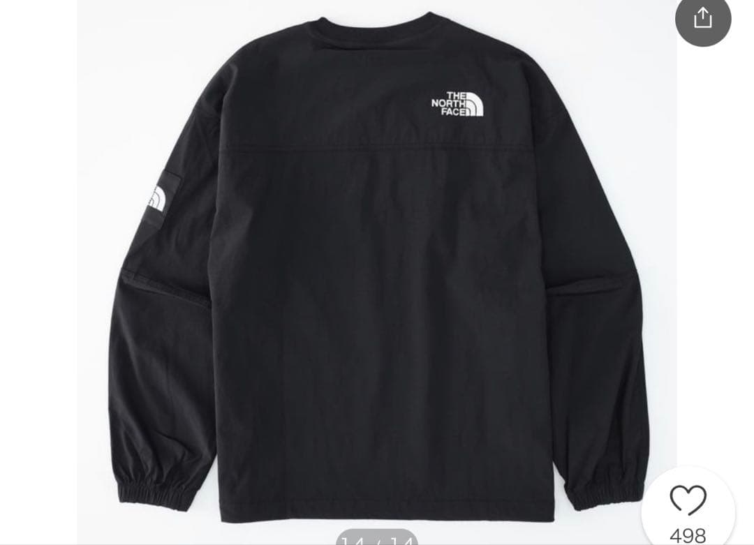 【韓国】THE NORTH FACE ホワイトレーベル ブラック 長袖カットソー