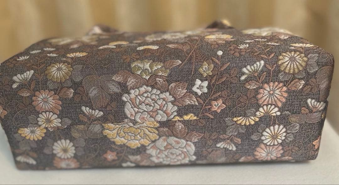 西陣織利休バッグ　正絹帯地使用