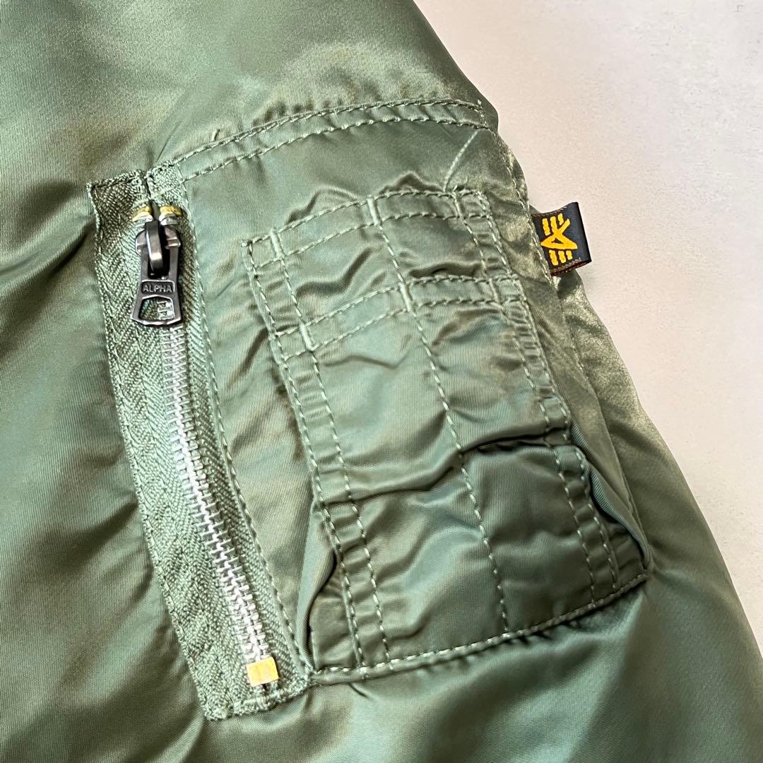 ALPHA INDUSTRIES MA-1 フライトジャケット カーキ M