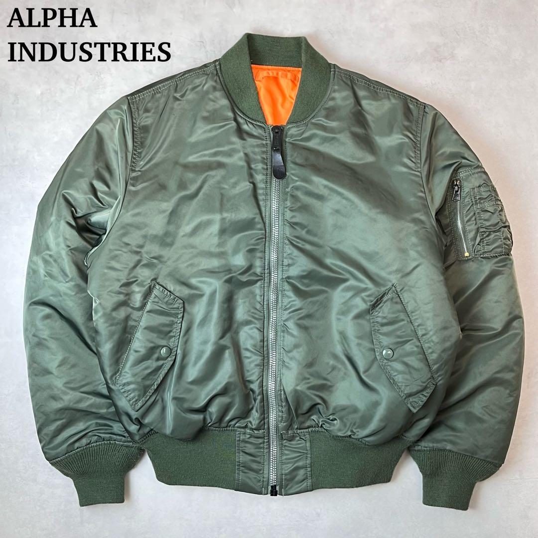 ALPHA INDUSTRIES MA-1 フライトジャケット カーキ M