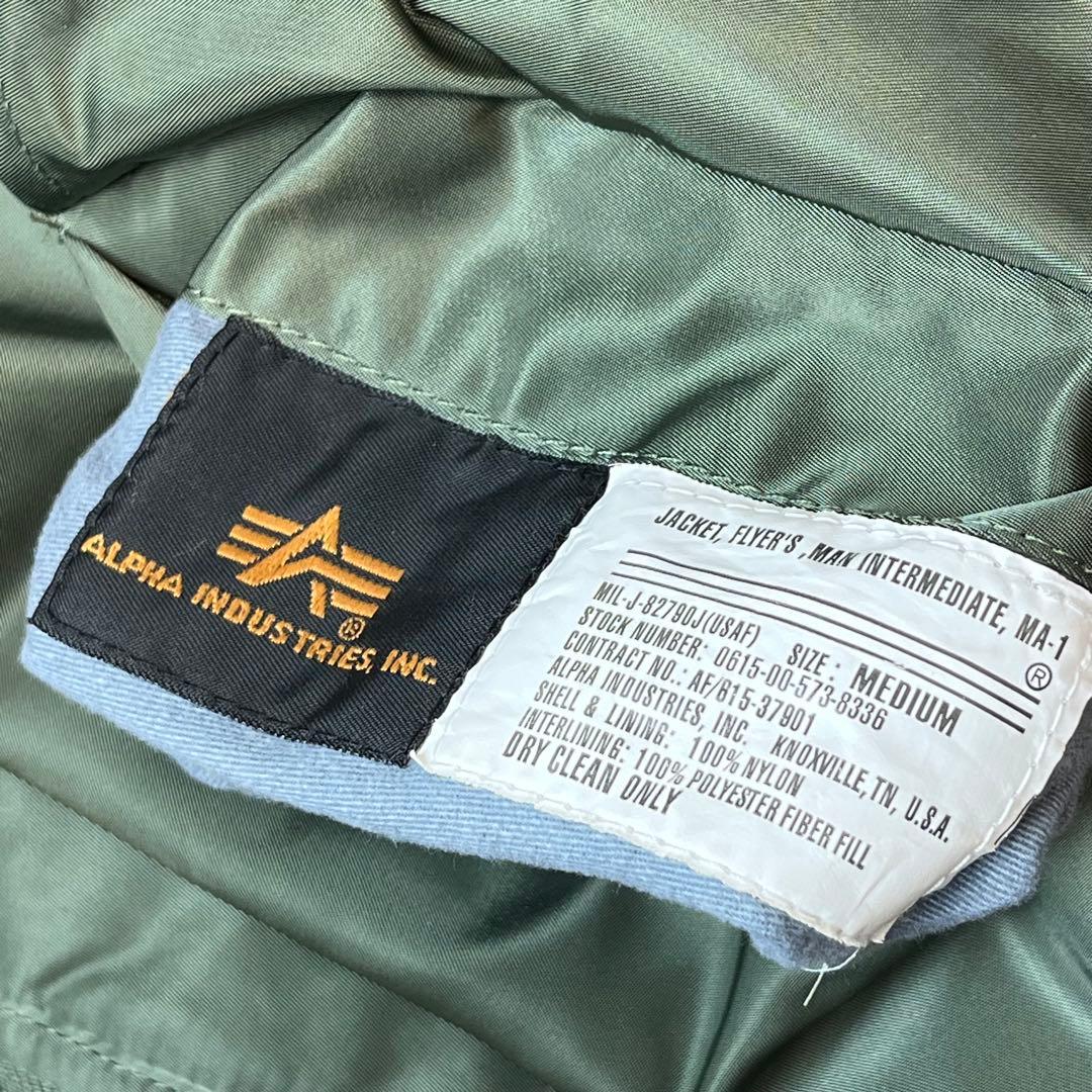 ALPHA INDUSTRIES MA-1 フライトジャケット カーキ M